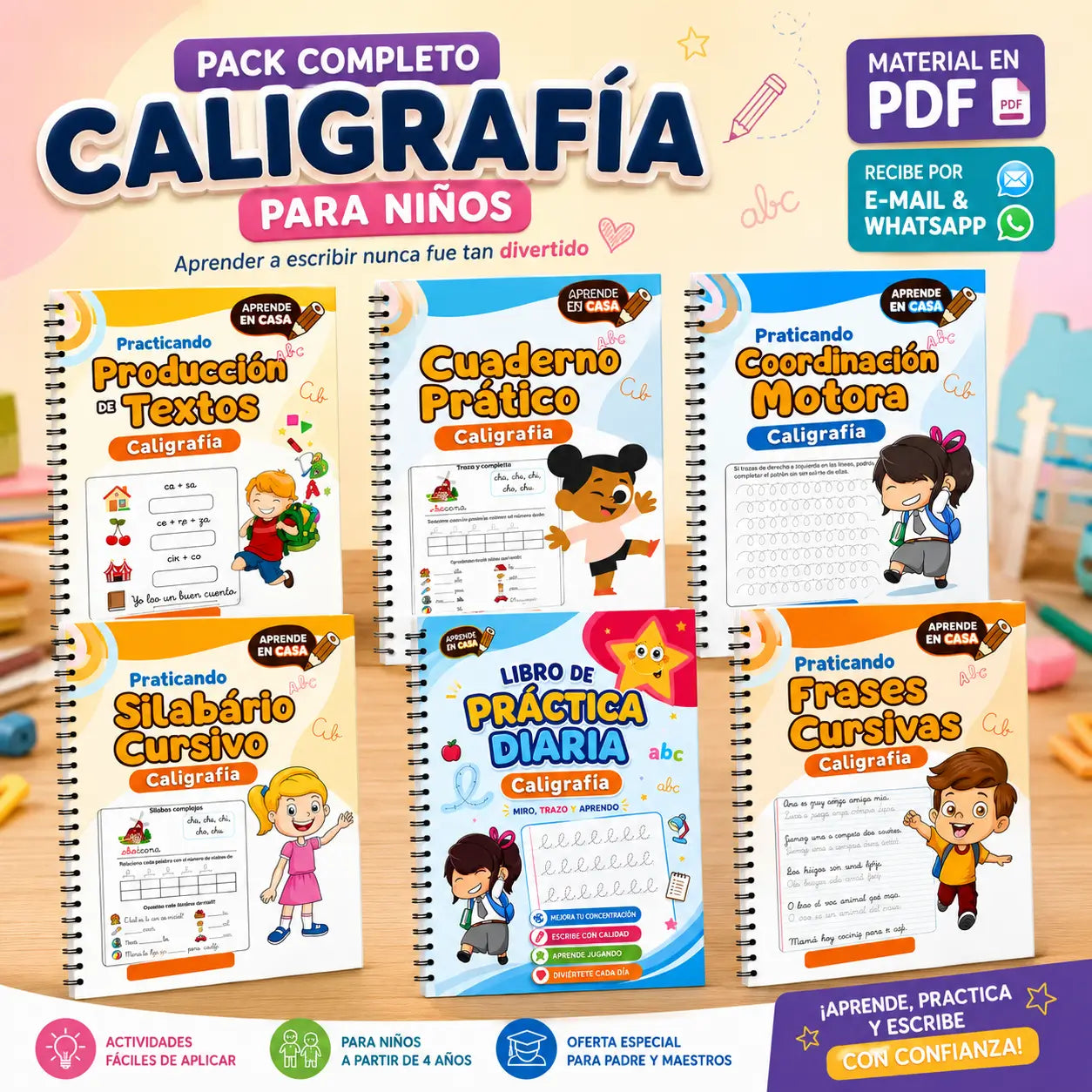 Pack Completo de Caligrafía + 6 Bonos de Regalo 🎁