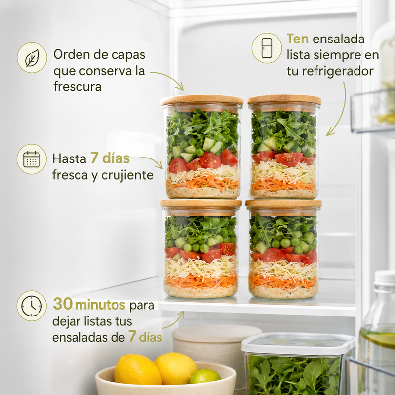 +60 Ensaladas + Aderezos Irresistibles 🔥